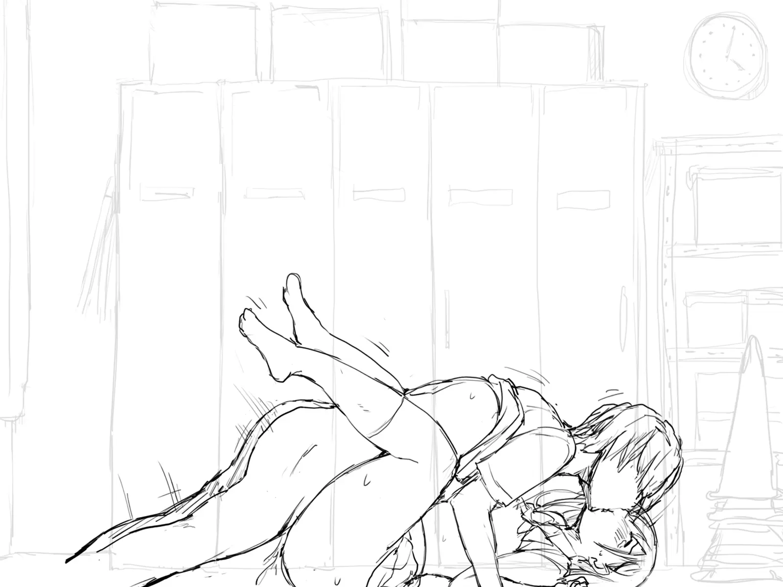 Kanojo Ga Aitsu Ni Sareta Koto_Rough Sketch